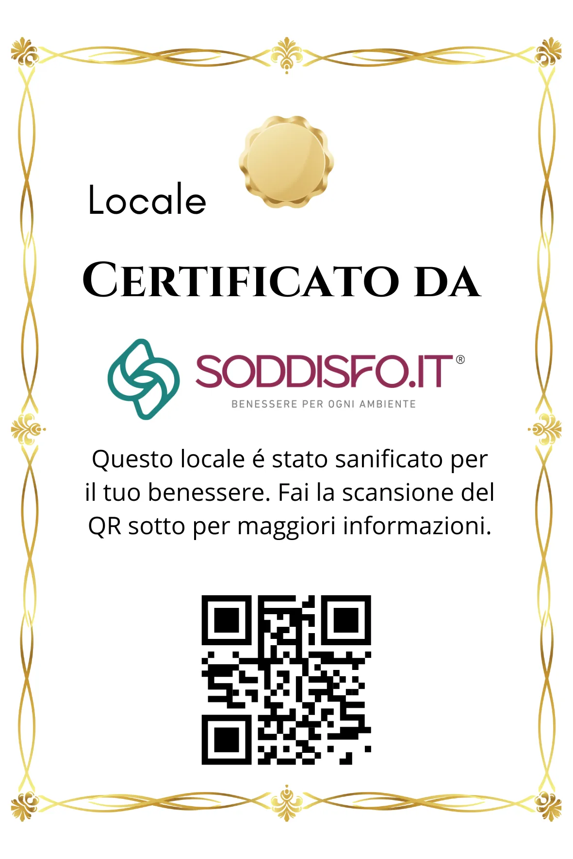 Certificato Soddisfo